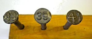 Railroad Tie/Utility Pole Date Nails # 38, 39, 41 - Lot of three (3) DN36 - Picture 1 of 4