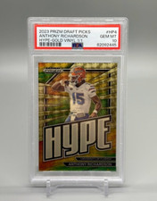 2023 Panini Prizm Draft Picks Anthony Richardson Hype Gold Vinyl 1/1 PSA 10