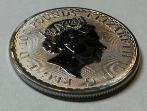 2020 GREAT BRITAIN 1 OZ PLATINUM BRITANNIA ELIZABETH II 100 POUNDS COIN - Imagen 1 de 6