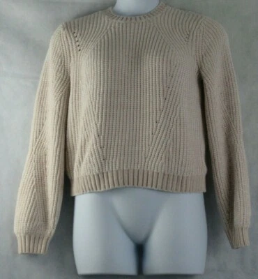 Suéter Pullover Sanctuary Para Mujer Tejido Texturizado Ojales, Perla Clara, Mediano M Foto 1 de 2