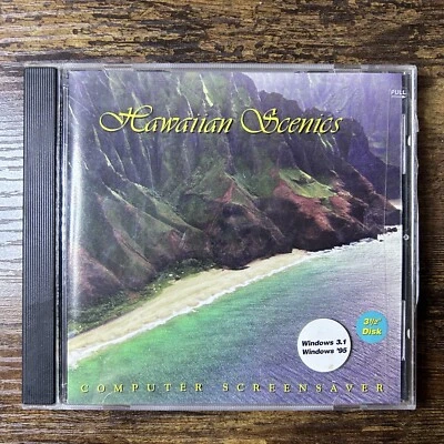 Hawaiian Scenies PC Screen saver Photos 3 1/2 Disk Beaches Windows 95 - Image 1 of 4