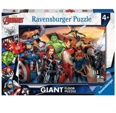 PUZZLE AVENGERS I SUPEREROI 60 PZ PER BAMBINI 4+ ANNI RAVENSBURGER - Immagine 1 di 2