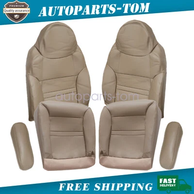 6 piezas para Ford Excursion Limited 2000-2001 cubierta de asiento delantera inferior y superior de cuero Foto 1 de 4