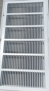 30 in. x 14 in. Steel Return Air Filter Grille in White - Picture 1 of 1