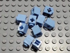 Nuevo Lote LEGO de 10 Piezas de Ladrillo Técnico Azul Claro Brillante 1x1 - Imagen 1 de 1