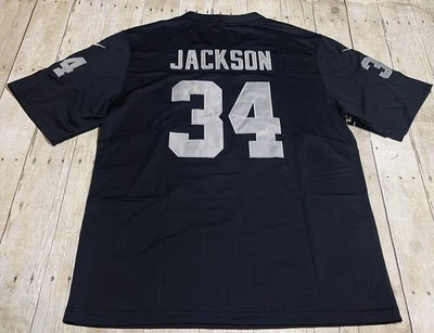 New Bo Jackson Las Vegas Oakland Raiders Black Stitched Jersey XL - Image 1 of 4