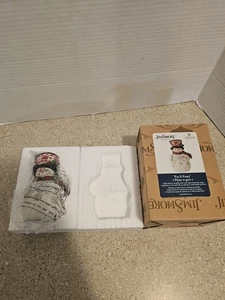 Jim Shore Heartwood Creek Christmas Pint Size Snowman with Large Hat Figurine - Picture 1 of 3