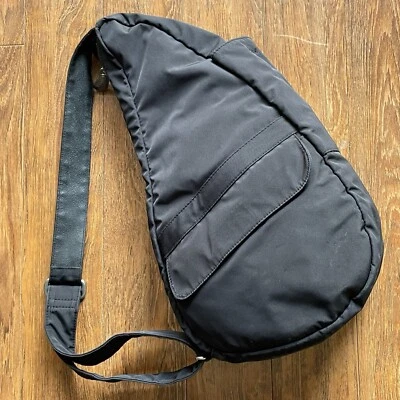 Ameribag Bolso de Hombro Bandolera Bolso de Mano Negro Nylon Viaje Espalda Saludable Boho Foto 1 de 4