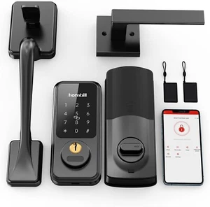 Keyless Entry Door Lock with Handle, Hornbill Smart Front Door Lock Set, Keypad - Picture 1 of 16