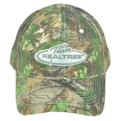 Team Realtree Mesh Trucker Tarnmuster Outdoor Verstellbare Gebogene Mütze Kappe - Bild 1 von 4