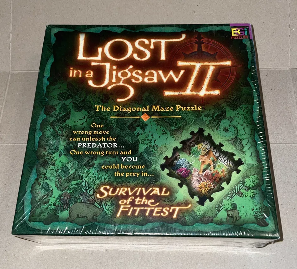 Survival of The Fittest Lost in a Jigsaw II Diagonal Maze Puzzle 515pc