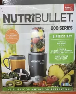 Nutribullet 600 Series Blender/Mixer Nutrition Extractor Graphite 6 Piece Set - Picture 1 of 2