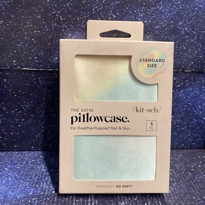 Kitsch Beauty The Satin Pillowcase AURA Holographic Rainbow Standard 26" x 19"