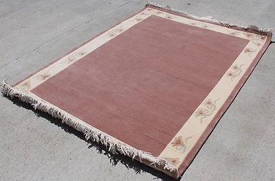 R10443 Superb Hand Knotted Woolen Tibetan Area Rug  4.6' X 6.7' Made in Nepal - Image 1 of 4