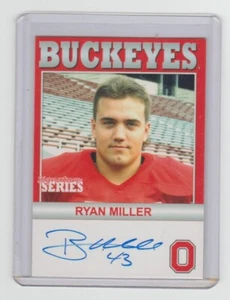 Ryan Miller 2004-09 TK Legacy Ohio State Buckeyes autógrafo B105 SP EN TARJETA AUTOMÁTICA - Imagen 1 de 2