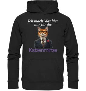 Sudadera con capucha gato de negocios divertido lema suéter regalo mujer hombre - Imagen 1 de 2