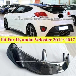 Kits de carrocería de alerón de techo trasero de fibra de carbono real para Hyundai Veloster 2012~2017 - Imagen 1 de 12