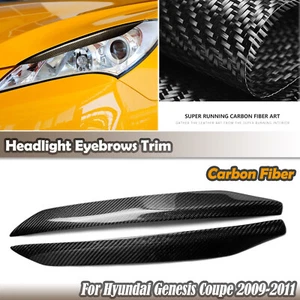 Cubierta de lámpara de párpado de cejas de coche para Hyundai Genesis cupé 2009-2011 - Imagen 1 de 6