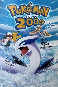 Eric Stuart & Veronica Taylor Pokémon The Movie 2000 SIGNED 12x18 Photo ACOA - Picture 1 of 3