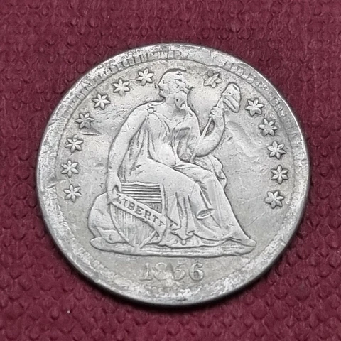 1856 Seated Liberty Half Dime 5c Better Grade XF Details #43615 Cover