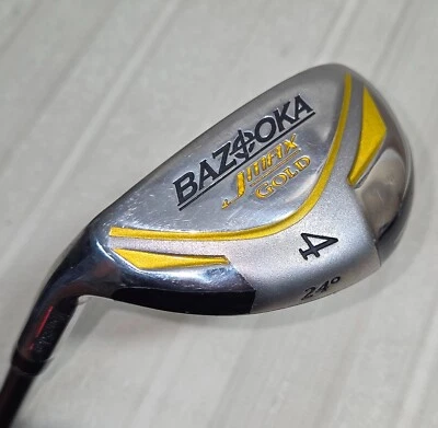 Tour Edge Bazooka Jmax Gold 24° Left Handed  4-Hybrid Graphite Shaft A-Flex - Image 1 of 4