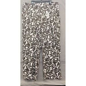 Rue21 Women Skate High Rise Straight Leg Brown White Jeans Size 3X Casual - Picture 1 of 12