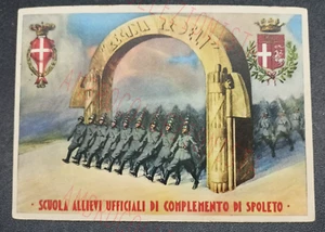 Cartolina Scuola Allievi Ufficiali Complemento Spoleto - Regina Proeli - Picture 1 of 2