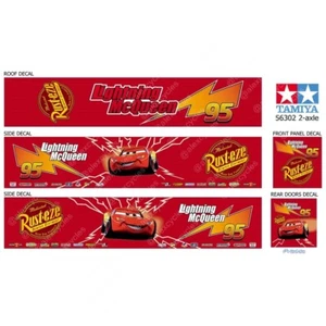 56302 56319 Tamiya 14th 1/14 Scale Reefer Box Lightning McQueen Trailer Decals - Picture 1 of 7