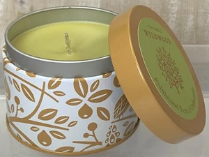THYMES WILDWOOD FIDDLEHEAD FERN & CRABAPPLE FRAGRANCE CANDLE In METAL TIN 6.5 OZ - Picture 1 of 3
