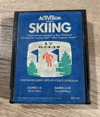 Skiing (Atari 2600, 1981) By Activision | 2600+ 7800+ Retron 77 - Image 1 of 2