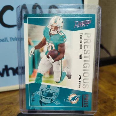 2022 Panini Prestige Prestigious Pros Xtra Points Tyreek Hill 10/50 Doplhins - Image 1 of 2