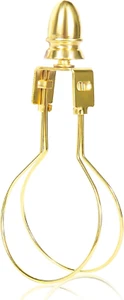Lamp Shade Harp Holder Adapter Kit - Clip on Lampshade Light Bulb with Shade Att - Picture 1 of 6