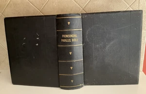 1800’s Pronouncing Edition of Holy Bible - Authorized & Revised Versions - Picture 1 of 24