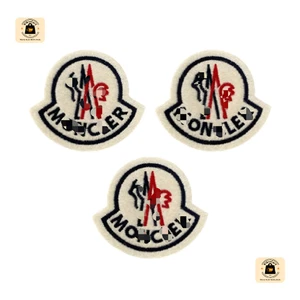 Pack of 3 Luxury Fashion Style Patch Embroidered White Red Iron-On Sew-On Badges - Picture 1 of 4