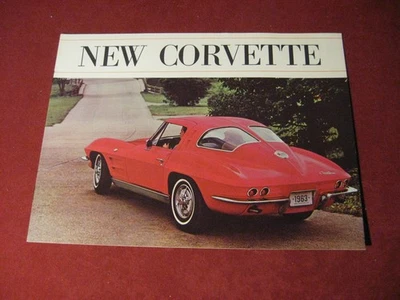 Chevy Corvette 1963 folleto de ventas folleto catálogo original antiguo Foto 1 de 4