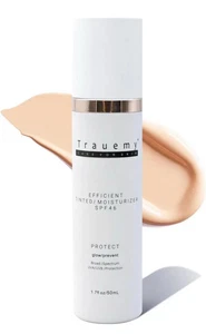 Trauemy Hydrating Anti Aging Tinted Skin Care-Face Moisturizer Matte SPF 46 New - Picture 1 of 6
