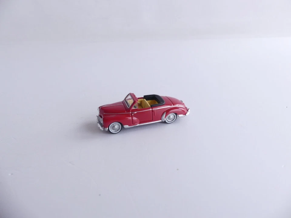 1/87 / ATLAS / NOREV HO VOITURE PEUGEOT 203 CABRIOLET ROUGE - Photo 1/3