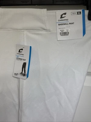 NWT Youth XL Champro Classic Baseball Pants White - Image 1 of 4