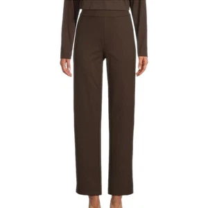 Pantalones elásticos de punto suave Eileen Fisher MINIMALISTAS - Imagen 1 de 9