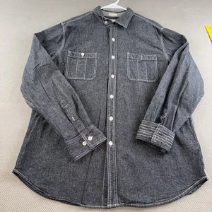 Fossil Herren "Vintage Fit" anthrazitfarbenes Chambray Button Down Hemd, Größe X-Large. - Bild 1 von 22