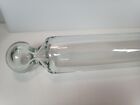 Glass Rolling Pin Coin Silver Threepence  Inside Hand Blown Victorian Antique