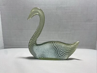 Vintage Abraham Palatnik Acrylic Lucite Sculpture Swan 7” From Brazil - Image 1 of 4