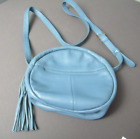 Women's Hobo Handbag - Shoulder - Hobo Fab & Tassel - Blue - Lined - E Ck