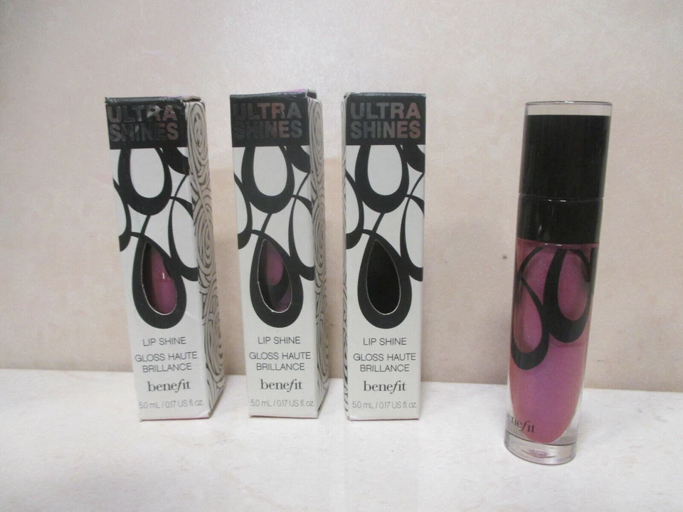 BENEFIT ULTRA SHINES LIP SHINE WILD CHILD 0.17 OZ BOXED LOT OF 3 - Image 1 of 1