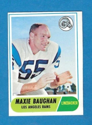 1968 Topps Maxie Baughan Los Angeles Rams #210 - Image 1 of 2