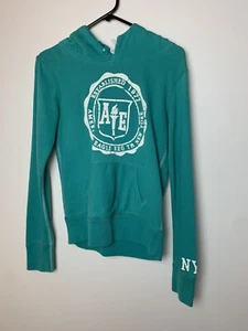 Womens American Eagle Outfitter Hoodie Size XS Green Preowned - Picture 1 of 4