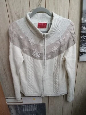 Holiday Lodge NorthCrest Women Lar Christmas Full Zippered Sweater  - Image 1 of 4