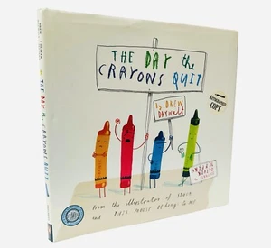 The Day the Crayons Quit Hardcover w/Dust Jacket Autographed by Oliver Jeffers - Picture 1 of 3