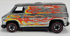 Vintage Hot Wheels 1974 Redline Super Van Chrome with Flames Hong Kong