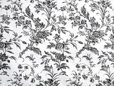 (1) Almohada acolchada Laura Ashley Toile King 36" x 21" ámbar blanco y negro Foto 1 de 4